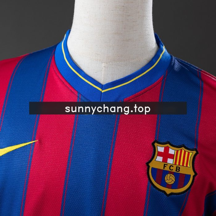 Barcelona 09/10 Home Retro Shirt - 图片 7
