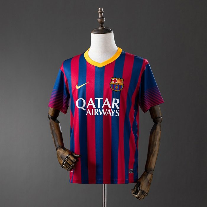 Barcelona 2013-2014 Home Retro Jersey - 图片 9