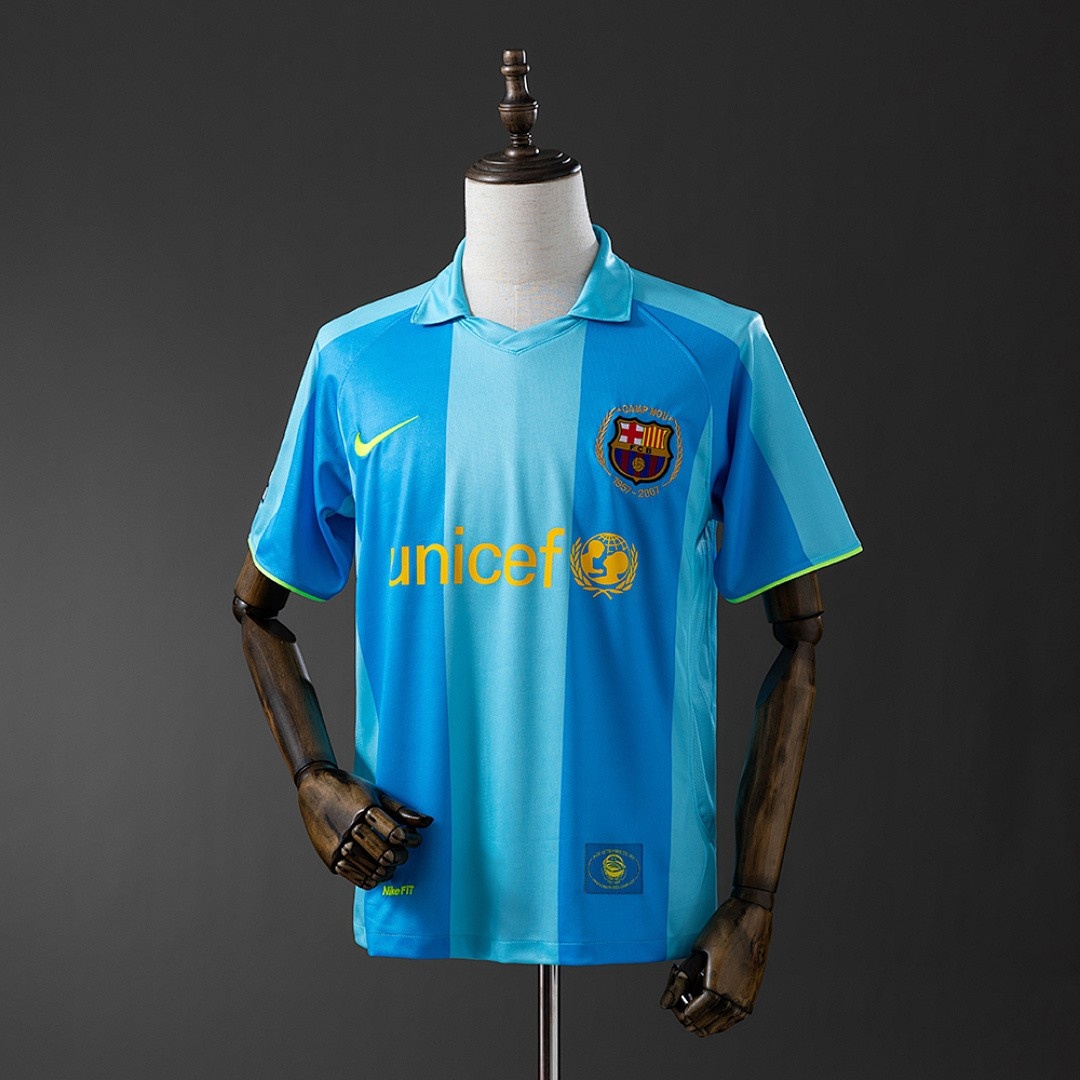 JER-2663_1 Barcelona 2007/2008 Away Retro Jersey - 图片 1