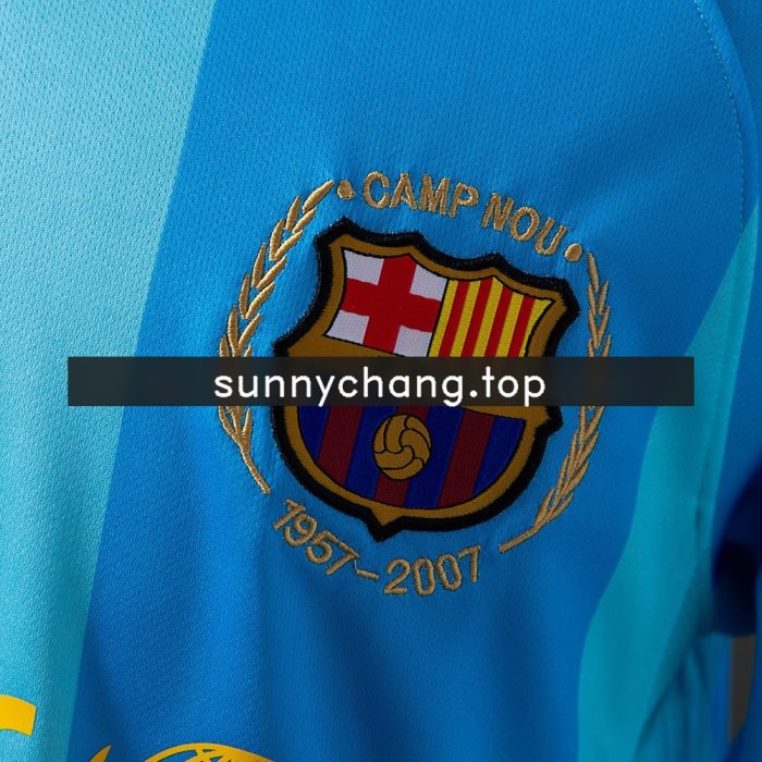 Barcelona 2007/2008 Away Retro Jersey - 图片 5