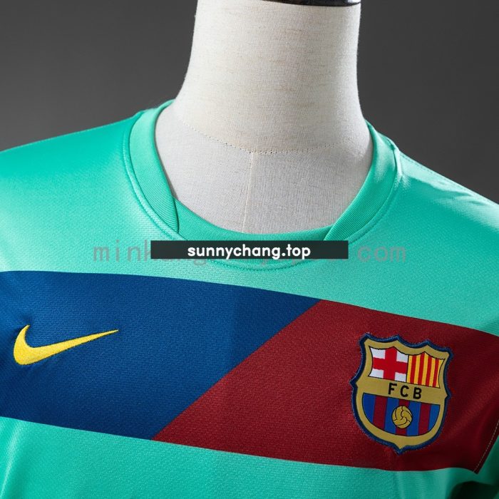 Barcelona 2010-2011 Away Long-Sleeve Retro Jersey - 图片 9