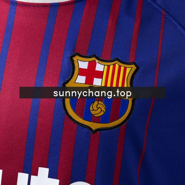 Barcelona 2017/2018 Home Retro Jersey - 图片 5