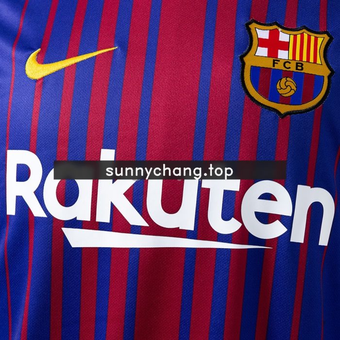 Barcelona 2017/2018 Home Retro Jersey - 图片 6