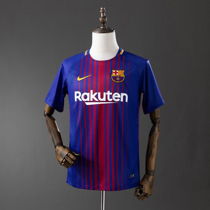 Barcelona 2017/2018 Home Retro Jersey - 图片 9