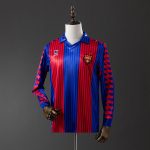 Barcelona 1992 Home Long Sleeve Retro Jersey - 图片 7