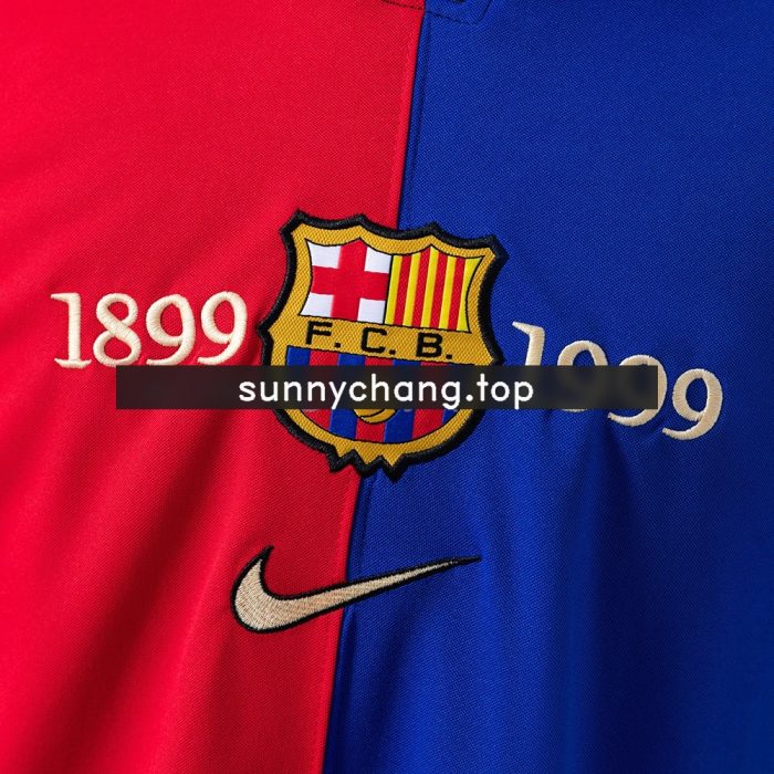 Barcelona 100th Anniversary Retro Home Jersey S-XXL - 图片 5