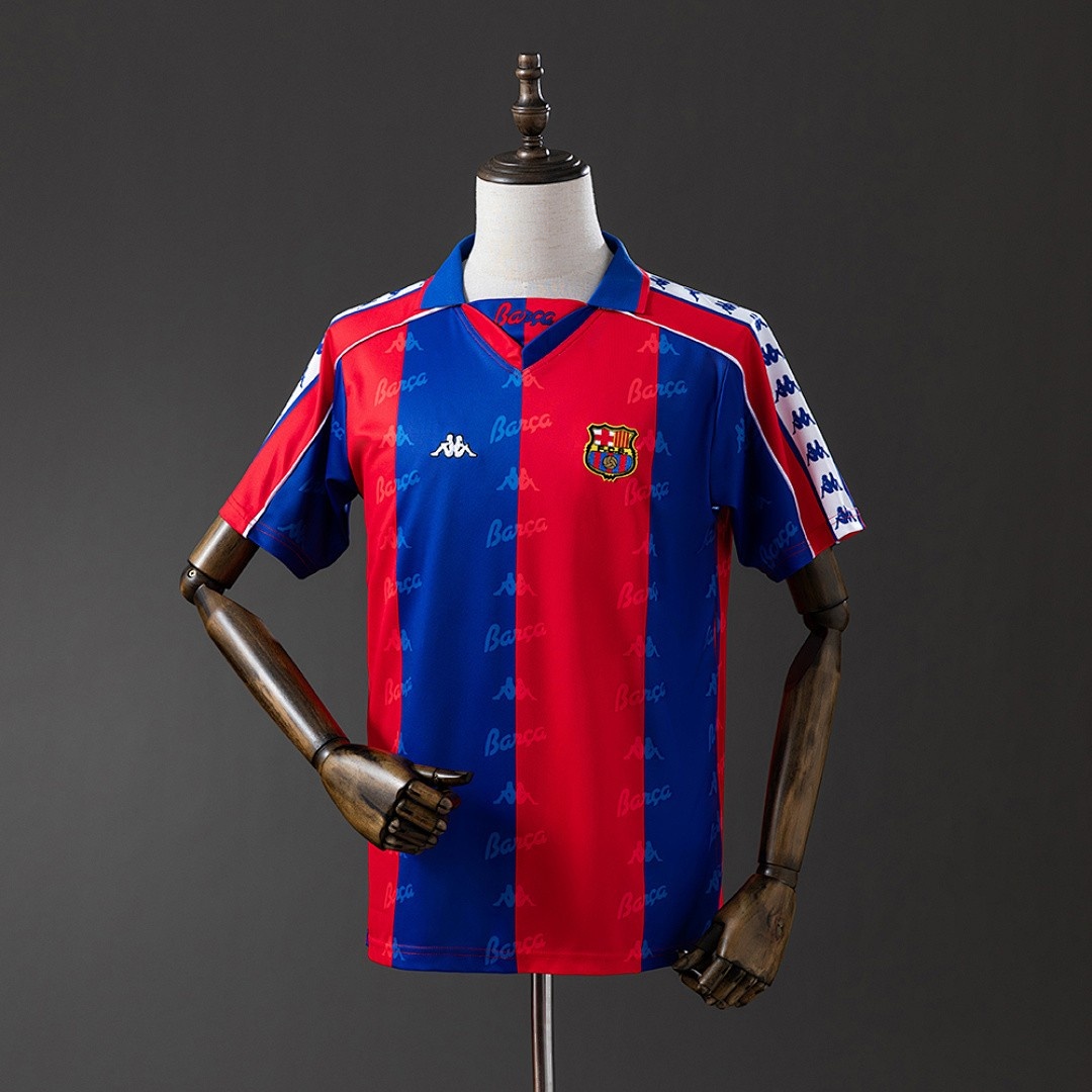 JER-2672_1 Barcelona 1992-1995 Home Retro Shirt - 图片 1