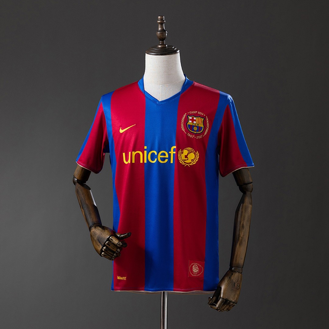 JER-2673_1 Barcelona 07/08 Home Retro Shirt - 图片 1