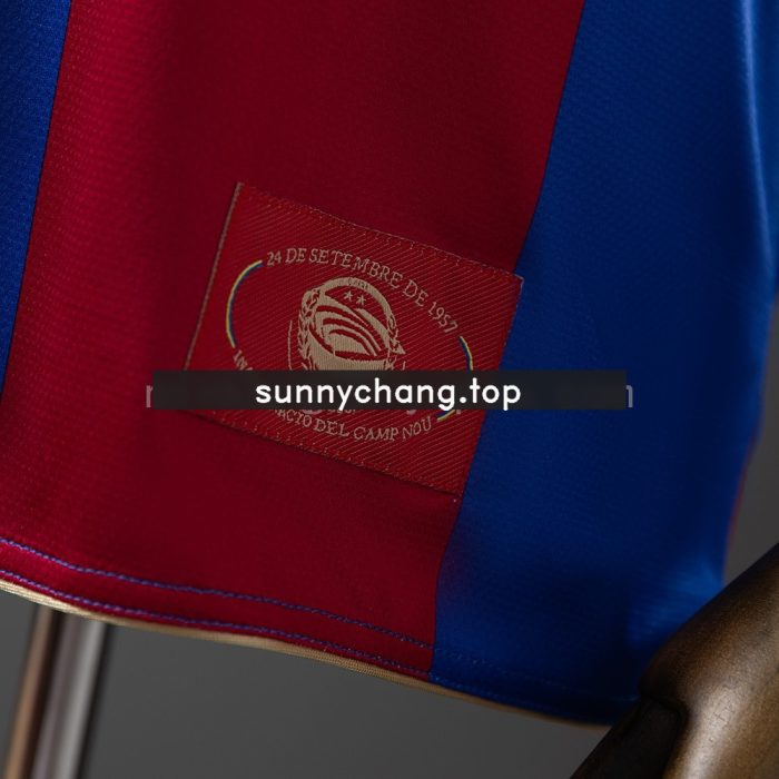 Barcelona 07/08 Home Retro Shirt - 图片 2