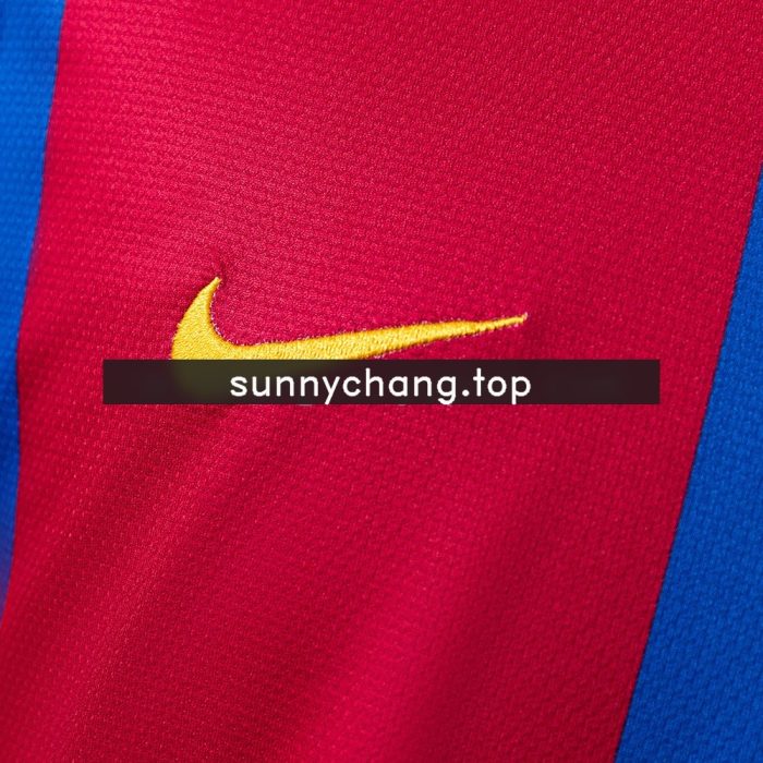 Barcelona 07/08 Home Retro Shirt - 图片 4