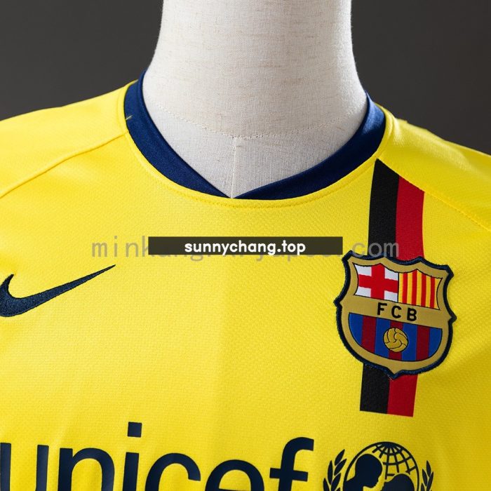 Barcelona 08/09 Away Retro Long Sleeve Jersey - 图片 7