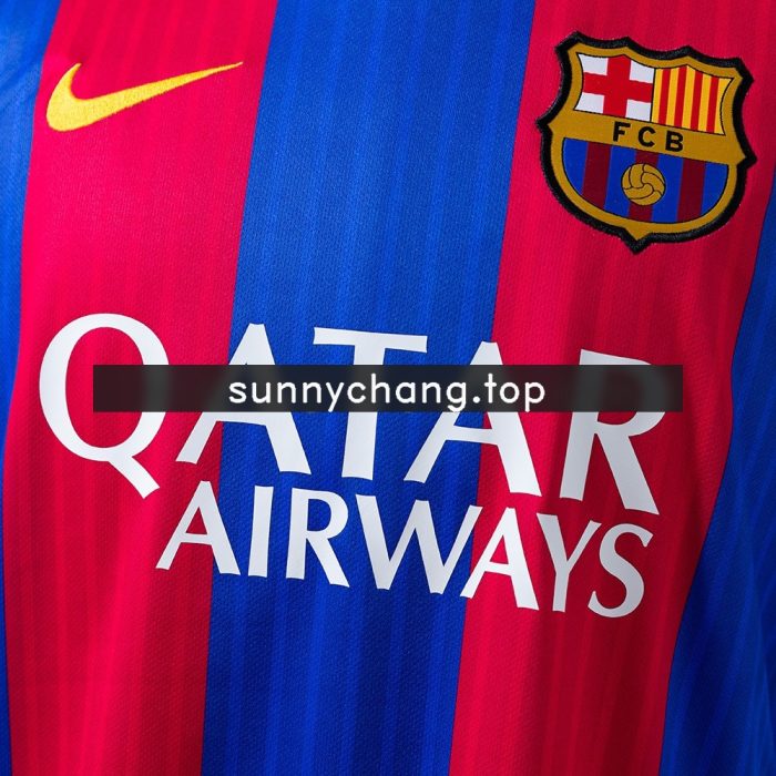 Barcelona 16/17 Home Retro Shirt - 图片 6