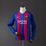 Barcelona 2016/17 Home Long Sleeve Retro Jersey