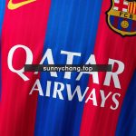 Barcelona 2016/17 Home Long Sleeve Retro Jersey - 图片 6