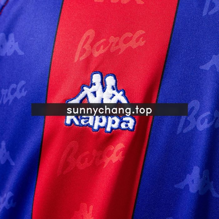 Barcelona 1996/97 Home Retro Long Sleeve Jersey - 图片 3