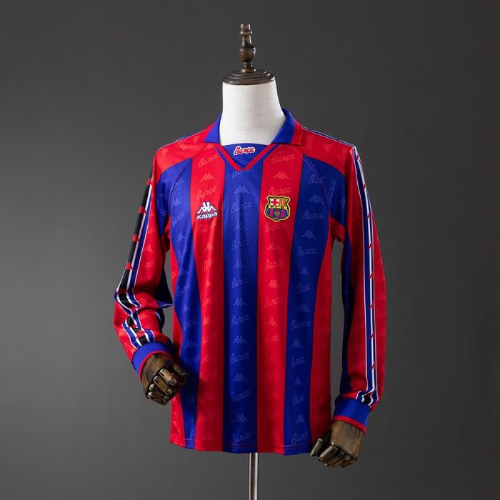 Barcelona 1996/97 Home Retro Long Sleeve Jersey - 图片 7