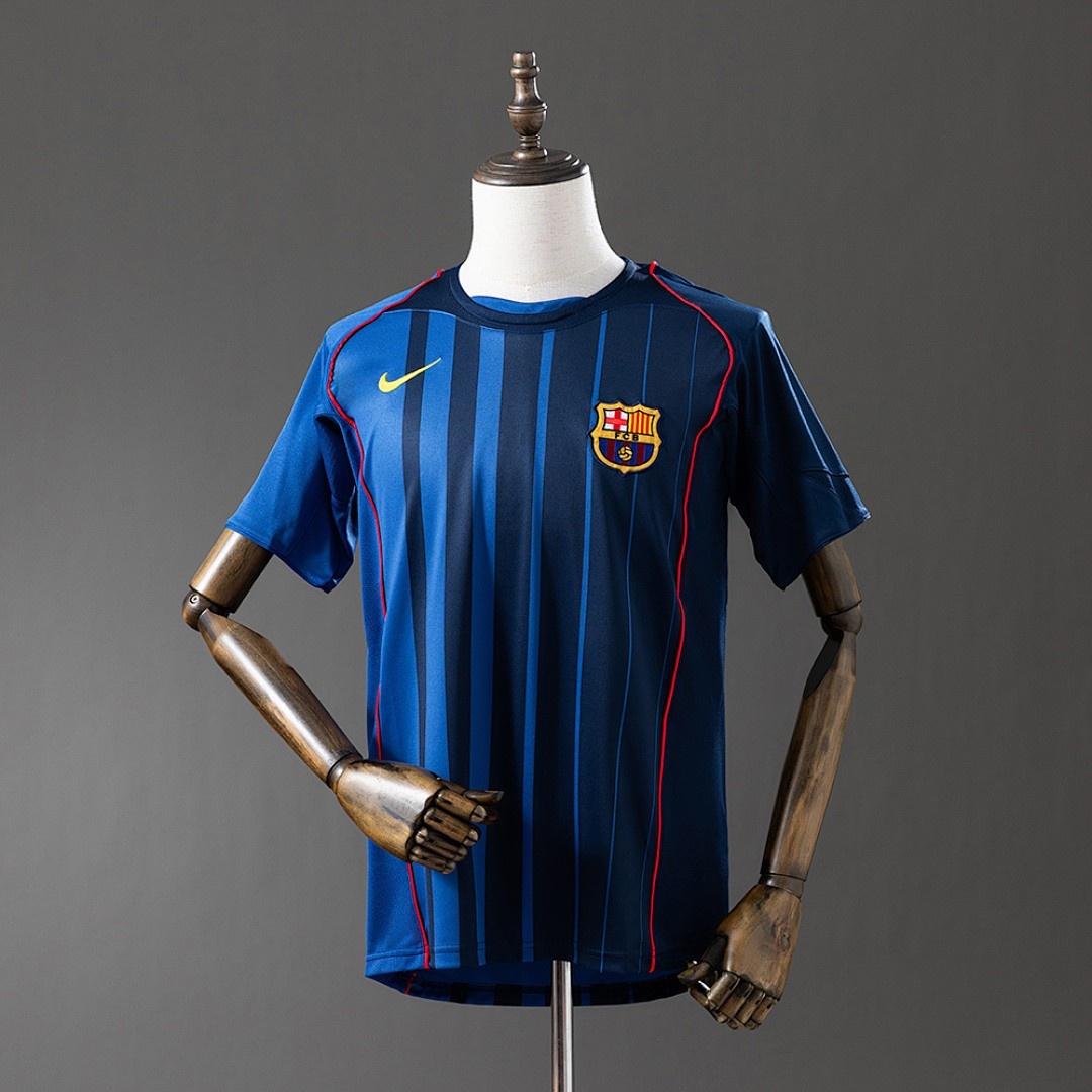 JER-2688_1 Barcelona 2004-2005 Away Retro Jersey - 图片 1