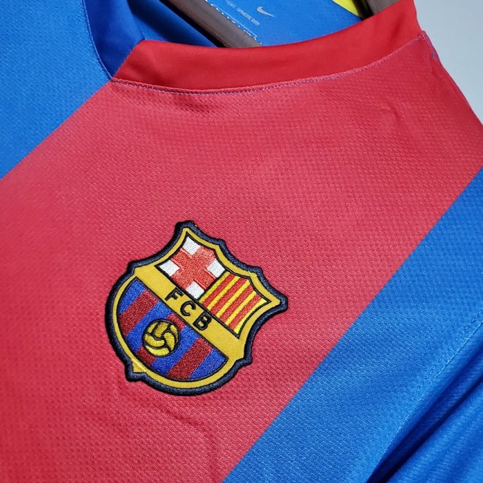 Barcelona 2006/2007 Home Long Sleeve Retro Shirt - 图片 4