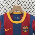 Barcelona 10/11 Home Kids Jersey - 图片 4