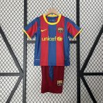 Barcelona 10/11 Home Kids Jersey - 图片 5