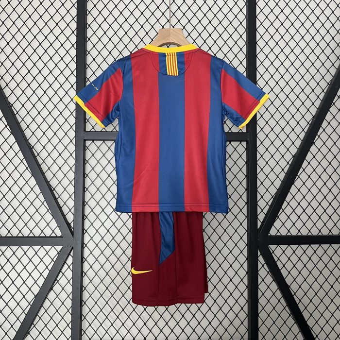Barcelona 10/11 Home Kids Jersey - 图片 6