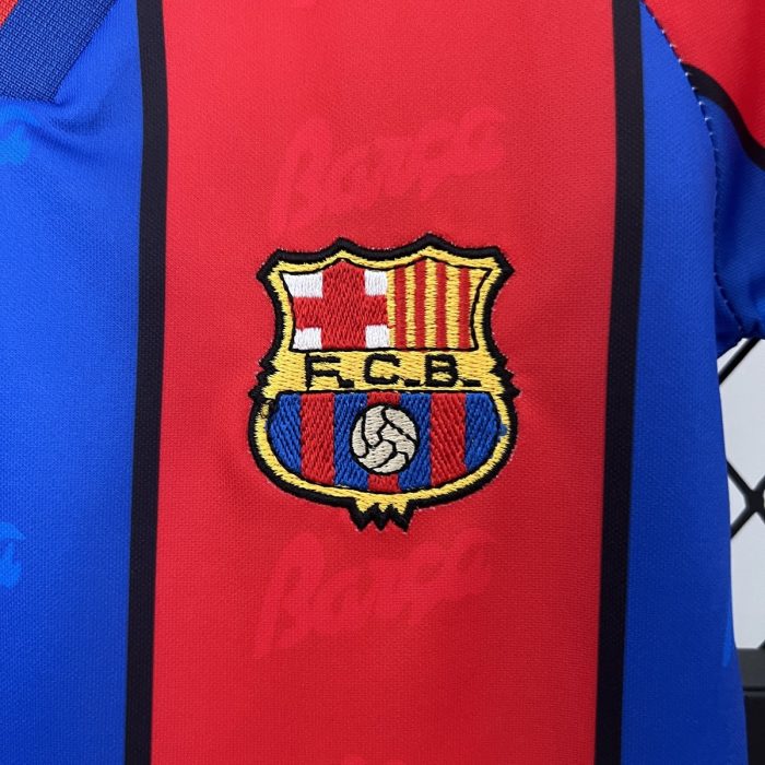 Barcelona 1995-1997 Home Kids Jersey - 图片 2