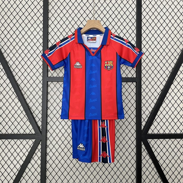 Barcelona 1995-1997 Home Kids Jersey - 图片 4