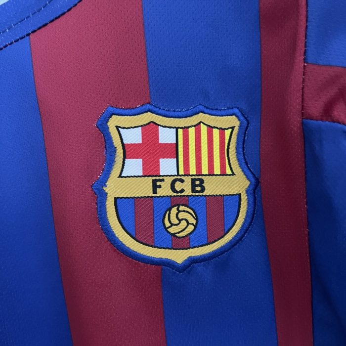 Barcelona 2005/2006 Home Kids Jersey - 图片 4