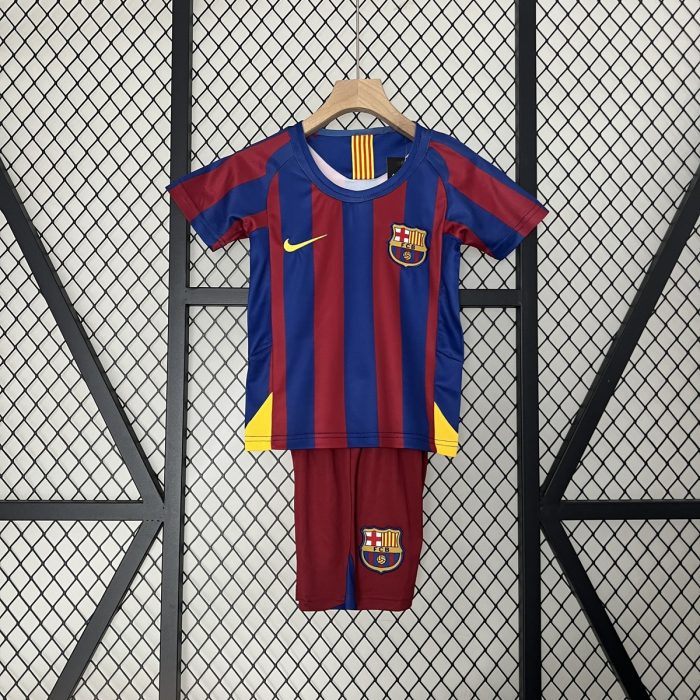 Barcelona 2005/2006 Home Kids Jersey - 图片 7