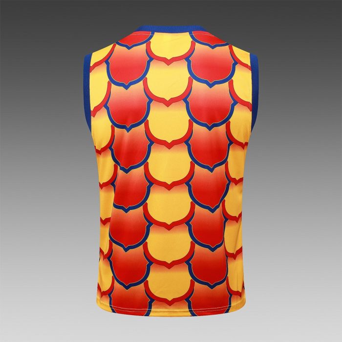 Barcelona 24/25 Vest Yellow Splatter - 图片 3