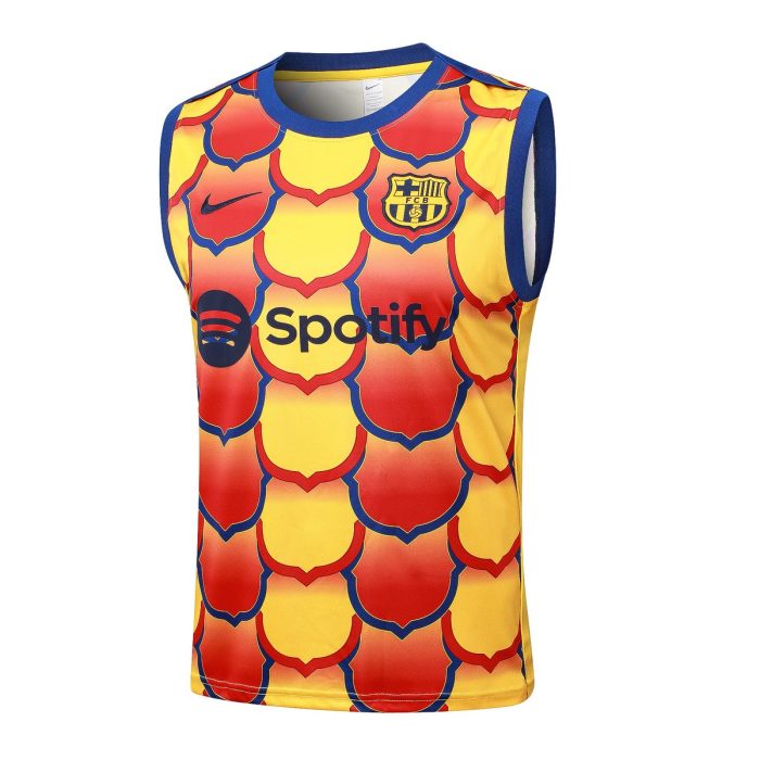 Barcelona 24/25 Vest Yellow Splatter - 图片 4