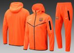 Barcelona 22/23 Orange Long Zip Jacket with Hood
