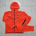 Barcelona 22/23 Orange Long Zip Jacket with Hood - 图片 9