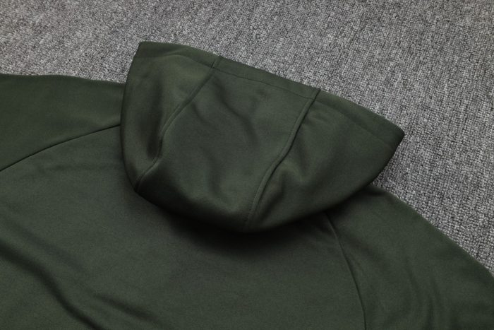 Barcelona 23/24 Half-Zip Hoodie Dark Green - 图片 3