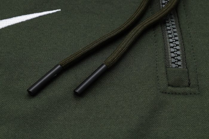 Barcelona 23/24 Half-Zip Hoodie Dark Green - 图片 6