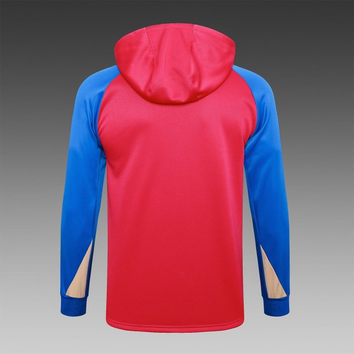 Barcelona 24/25 Half-Zip Hoodie Red - 图片 8