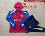 Barcelona 24/25 Half-Zip Hoodie Red - 图片 9