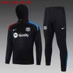 Barcelona 24/25 Half-Zip Hoodie Black