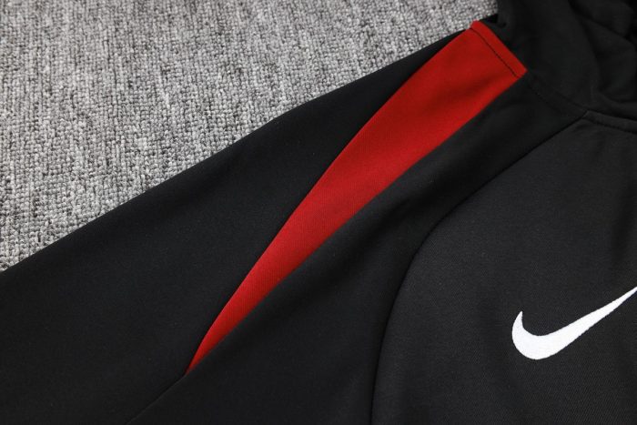 Barcelona 24/25 Half-Zip Hoodie Black - 图片 6