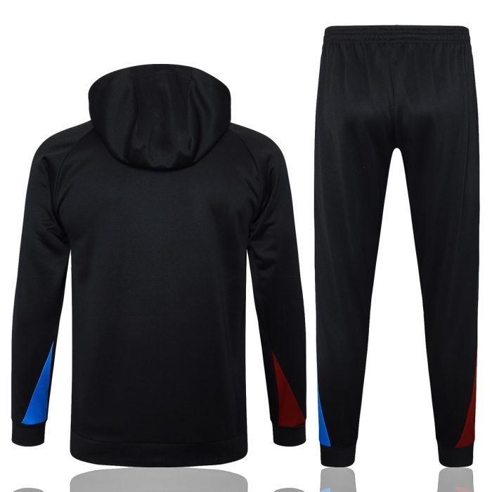 Barcelona 24/25 Half-Zip Hoodie Black - 图片 8