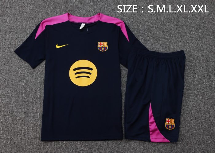 Barcelona Short Sleeve Training Top in Turquoise - 图片 2