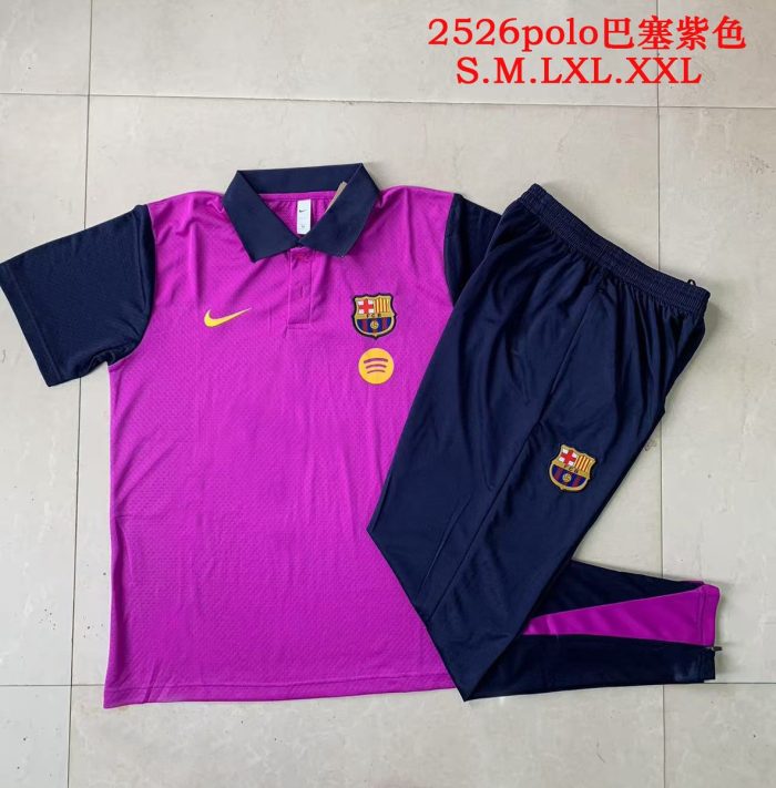 Barcelona Purple Polo Shirt - 图片 9