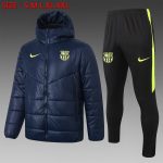 2021 Barcelona Blue Cotton Jacket S-2XL - 图片 2