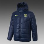 2021 Barcelona Blue Cotton Jacket S-2XL - 图片 3