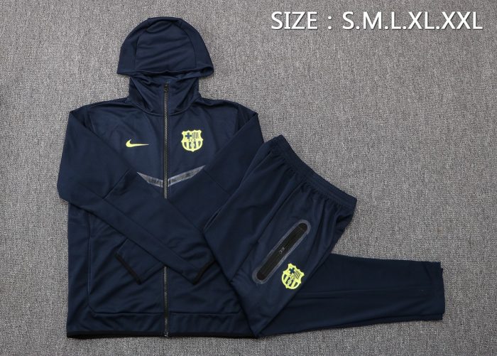 Barcelona 22/23 Long Zip Jacket Blue - 图片 2