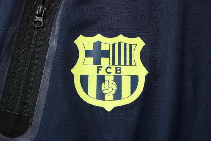 Barcelona 22/23 Long Zip Jacket Blue - 图片 3