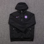 Barcelona 22-23 Black Windbreaker - 图片 2