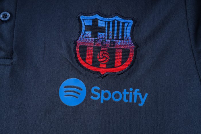 Barcelona 22/23 Polo Shirt Navy Blue - 图片 5