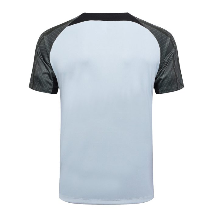 Barcelona 23-24 Light Gray Short Sleeve Training Suit - 图片 7