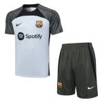 Barcelona 23-24 Light Gray Short Sleeve Training Suit - 图片 8